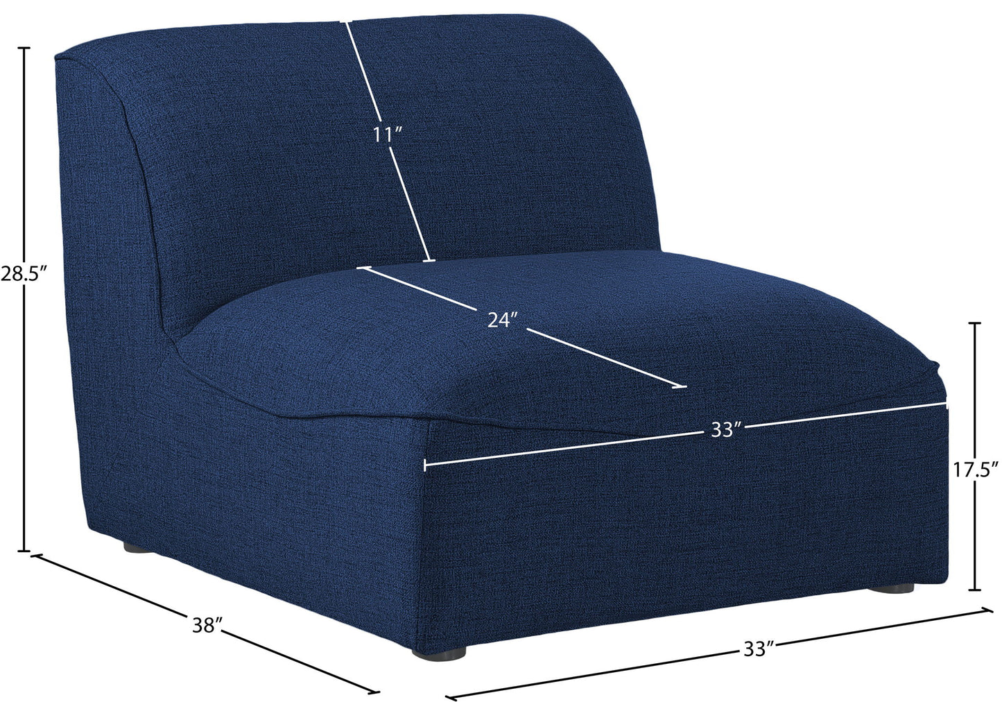 Miramar - Armless Chair