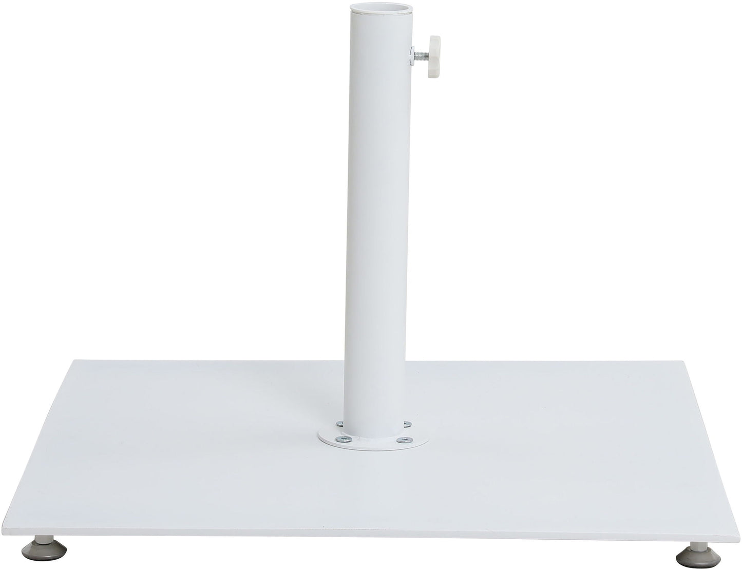 Amalfi - Aluminum Patio Umbrella - White Base / White Pole