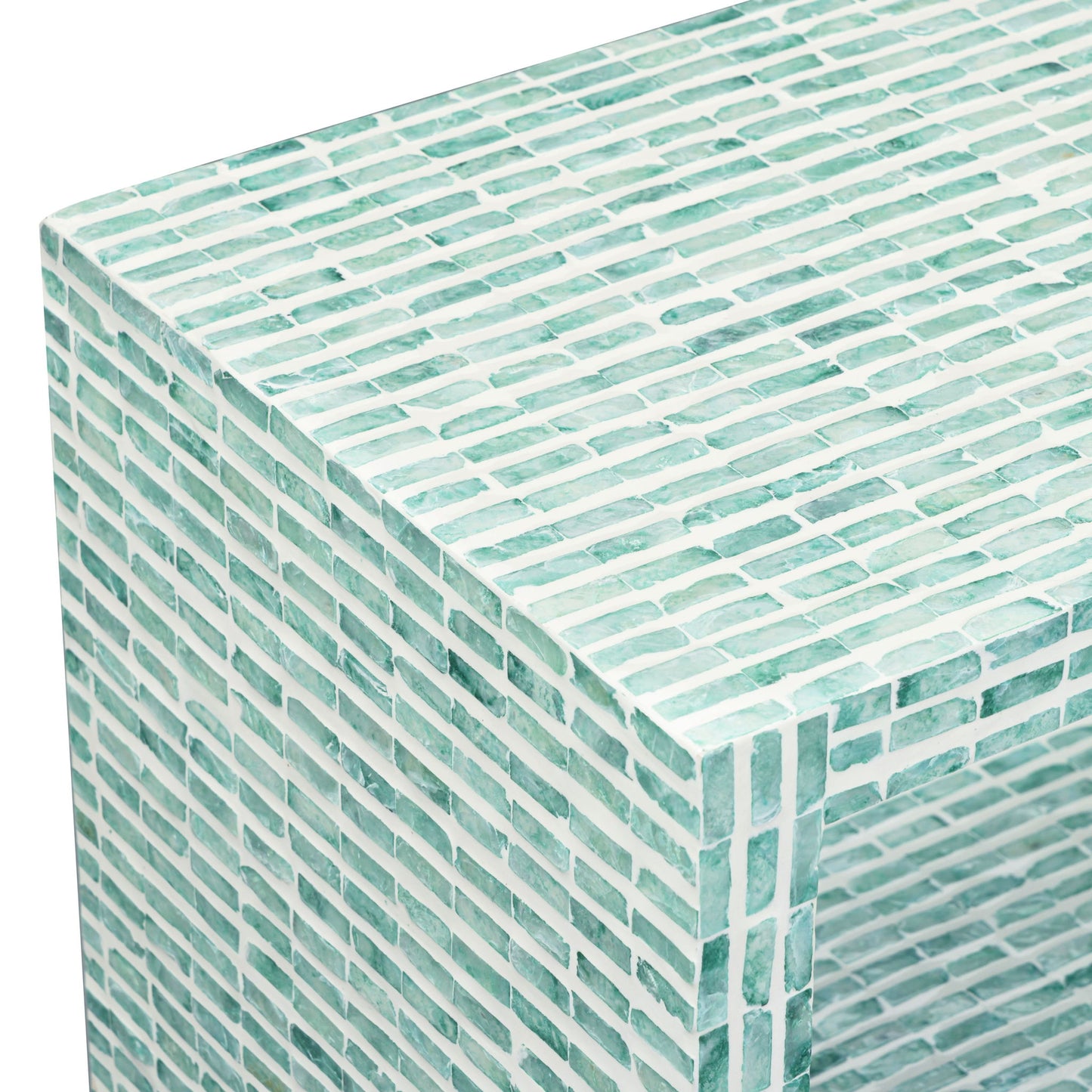 Tia - Mother Of Pearl Nightstand - Blue