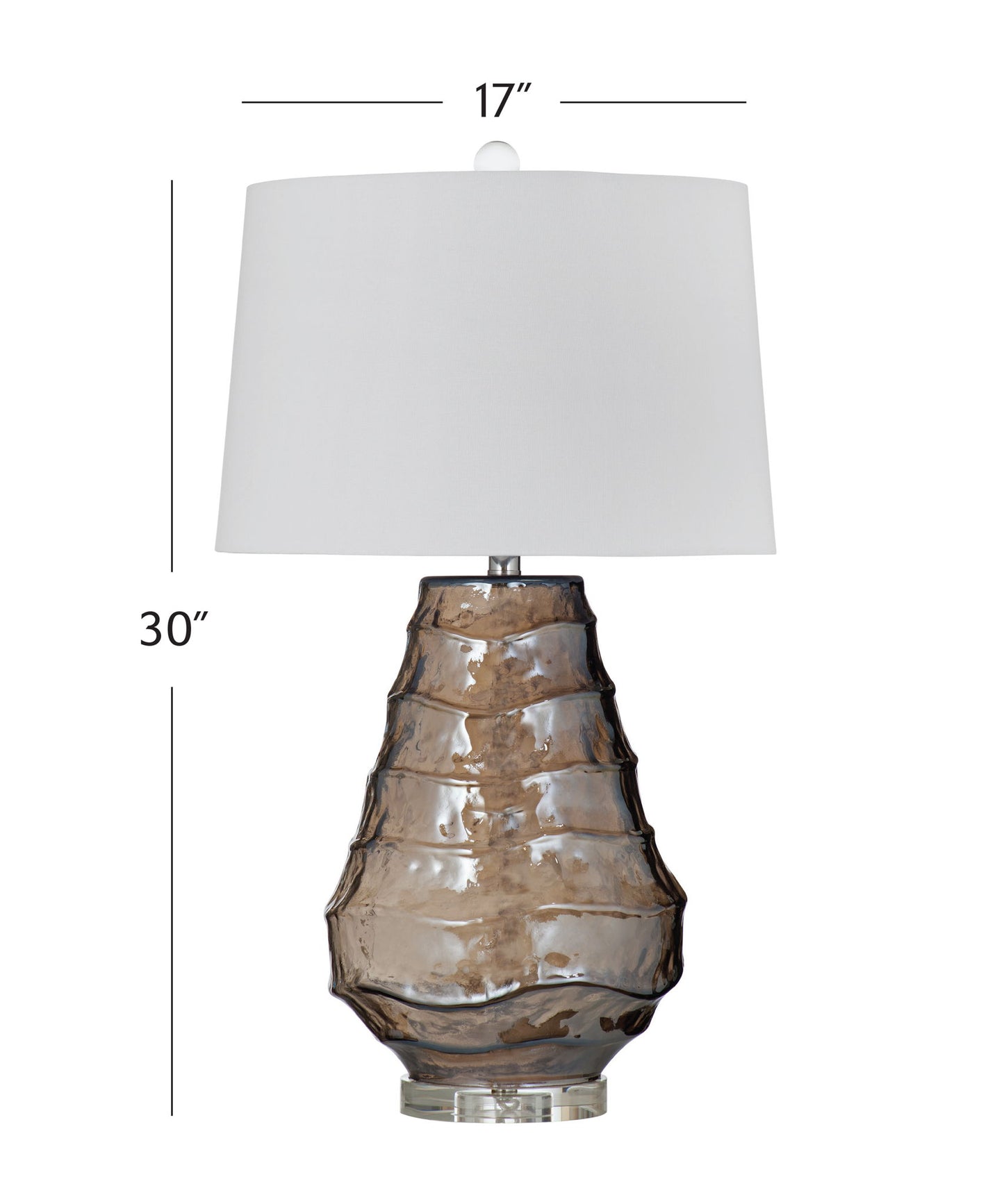 Monaco - Table Lamp - Light Brown / White
