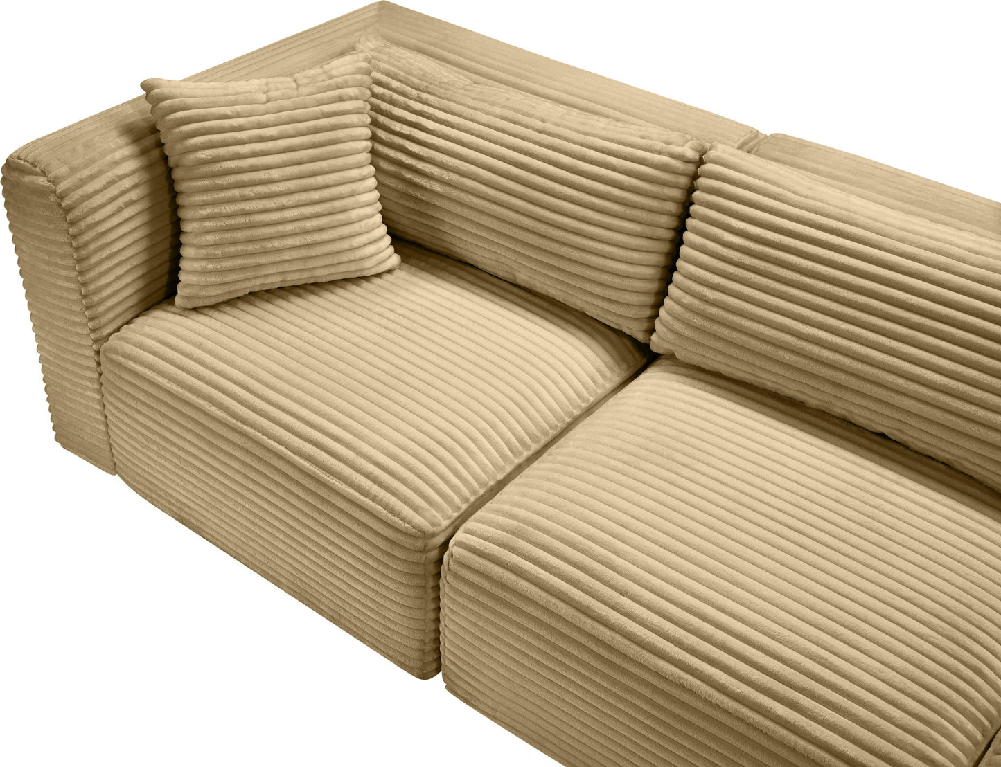 Shaggy - 5 Piece Modular Sectional With Chaise