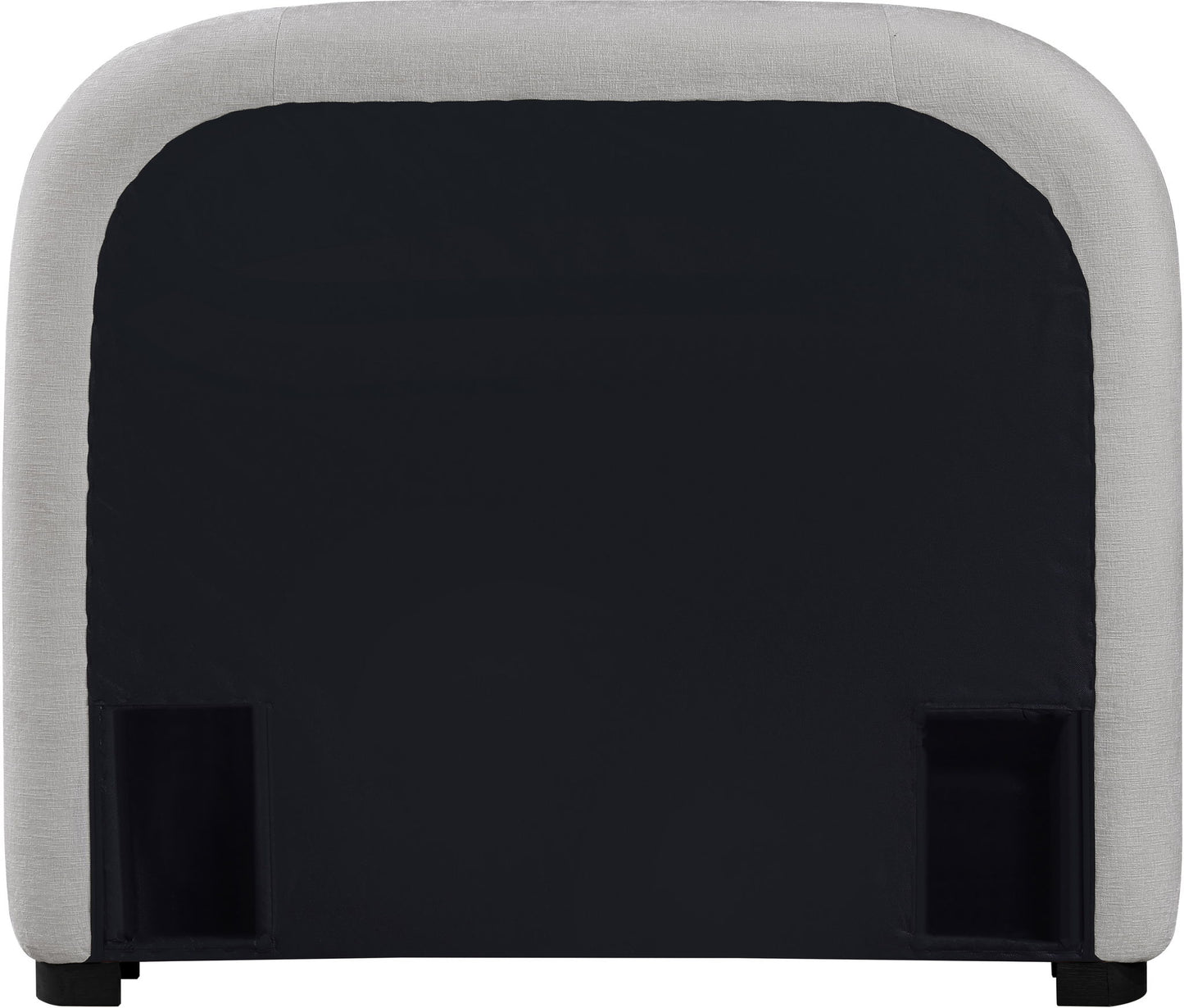 Vaughn - Chenille Bed With Black Base