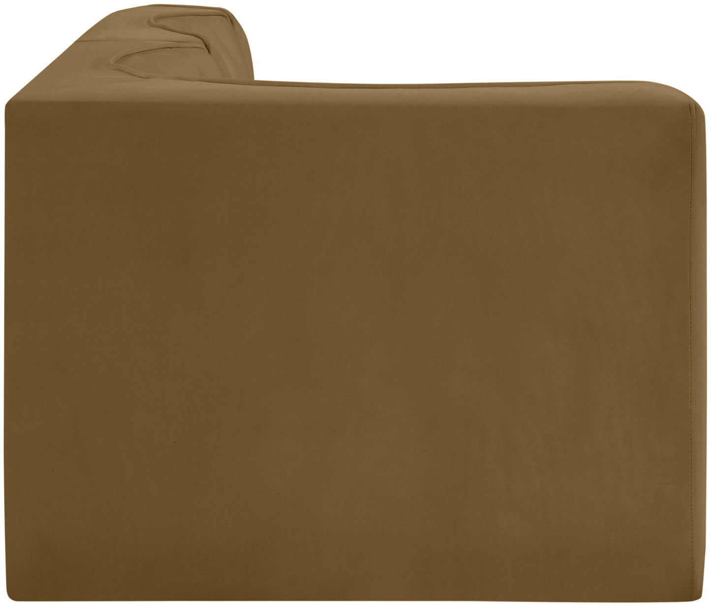 Rummi - Velvet Performance Fabric Upholstered 3 Piece Modular Sectional