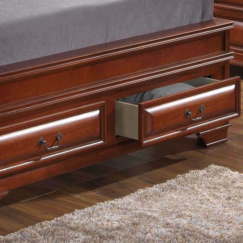 Glory Furniture - LaVita - Faux Leather Upholstered Storage Bed