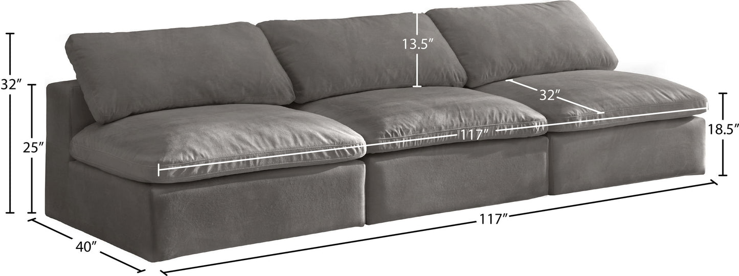 Cozy - Modular Armless 3 Seat Sofa
