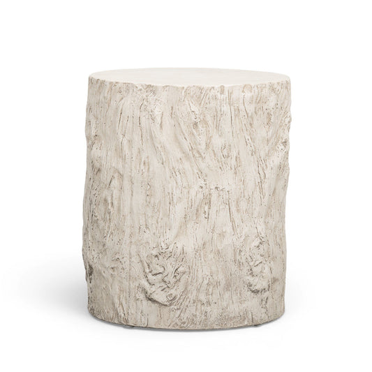 Fawn - Concrete Indoor/Outdoor Side Table - Driftwood