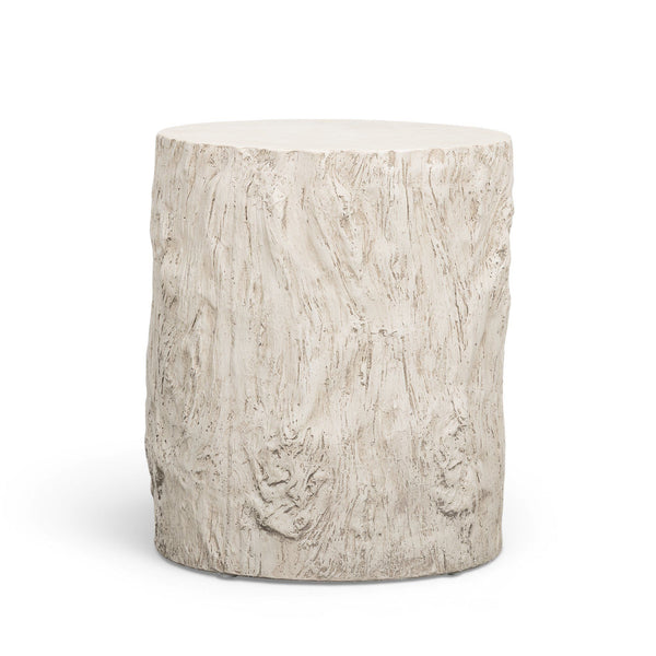 Fawn - Concrete Indoor/Outdoor Side Table - Driftwood