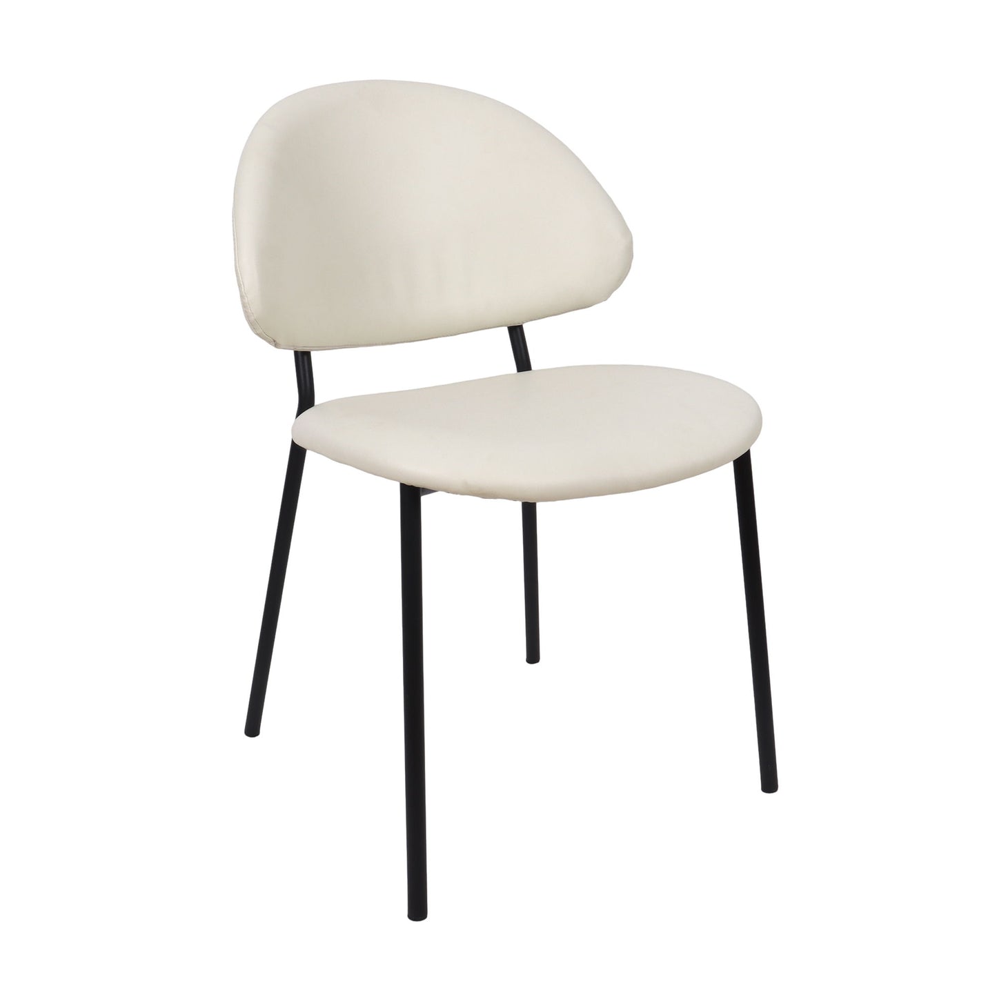 Manhattan Haven - Vegan Leather Metal Side Chair (Set of 4)