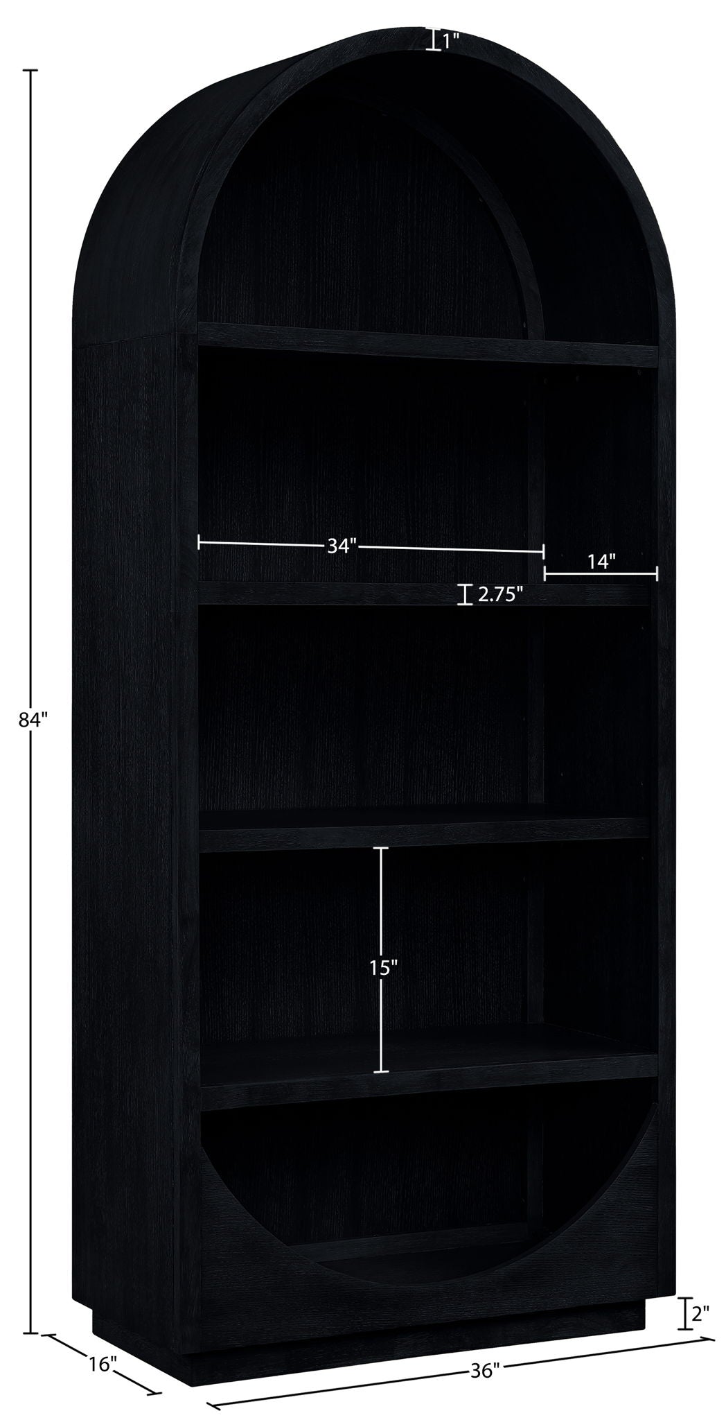 Hearth - Oak Veneer And Solid Wood Bookcase