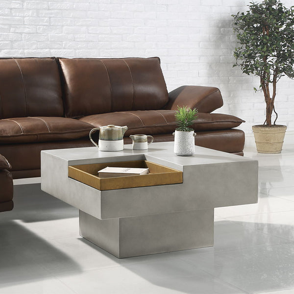 Kailano - Coffee Table - Weathered Gray