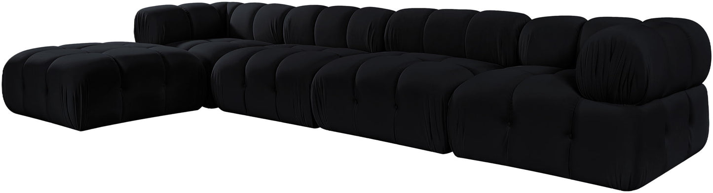 Orin - Fabric Velvet 5 Piece Modular Sectional