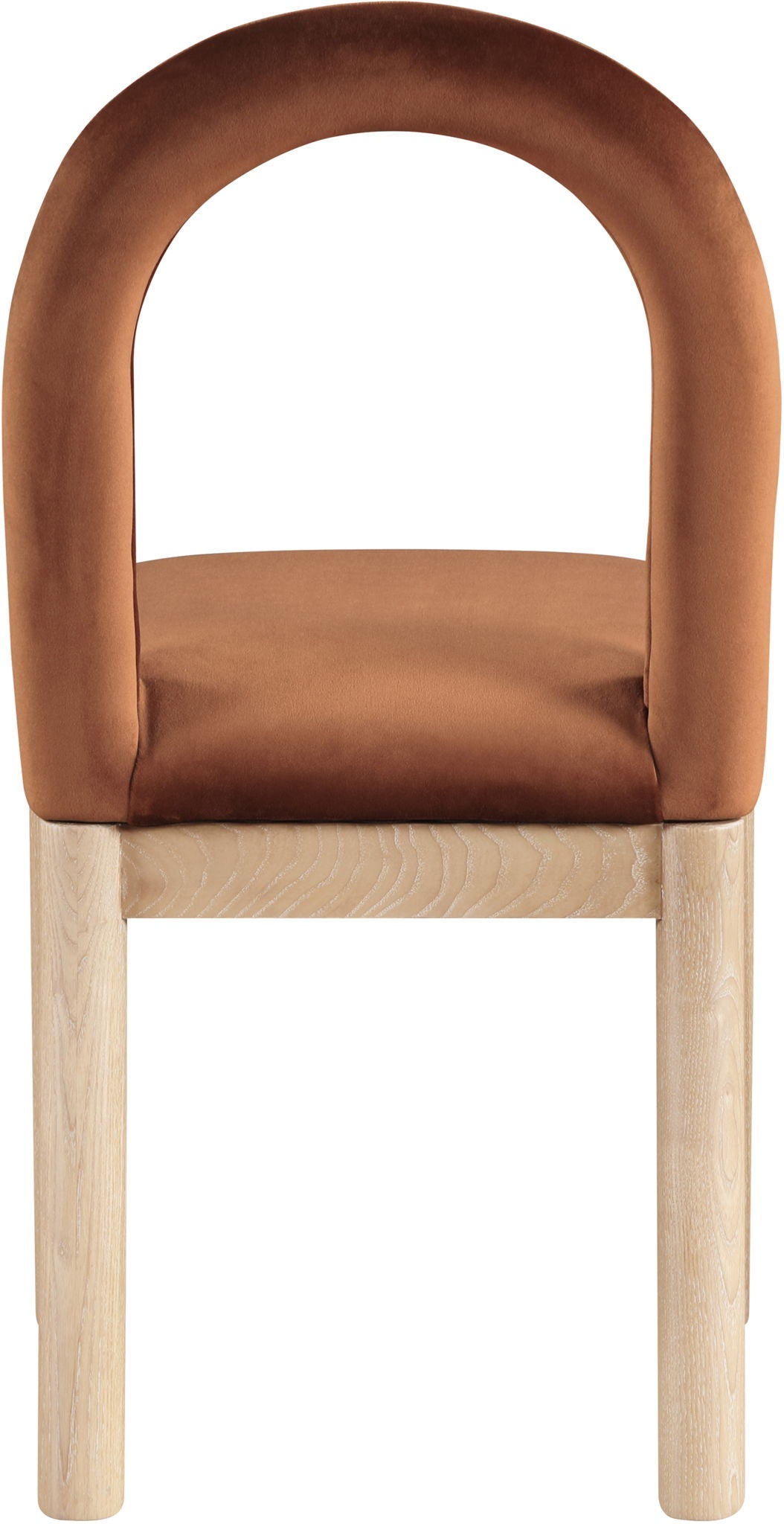 Conrad - Velvet Dining Chair With Natural Legs