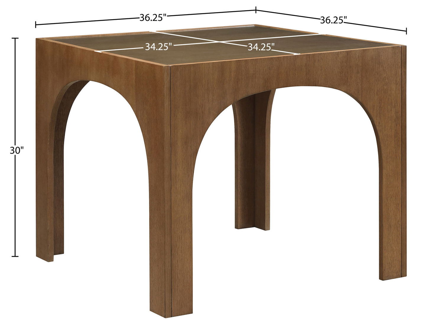 Waldorf - Tempered Glass Top Table