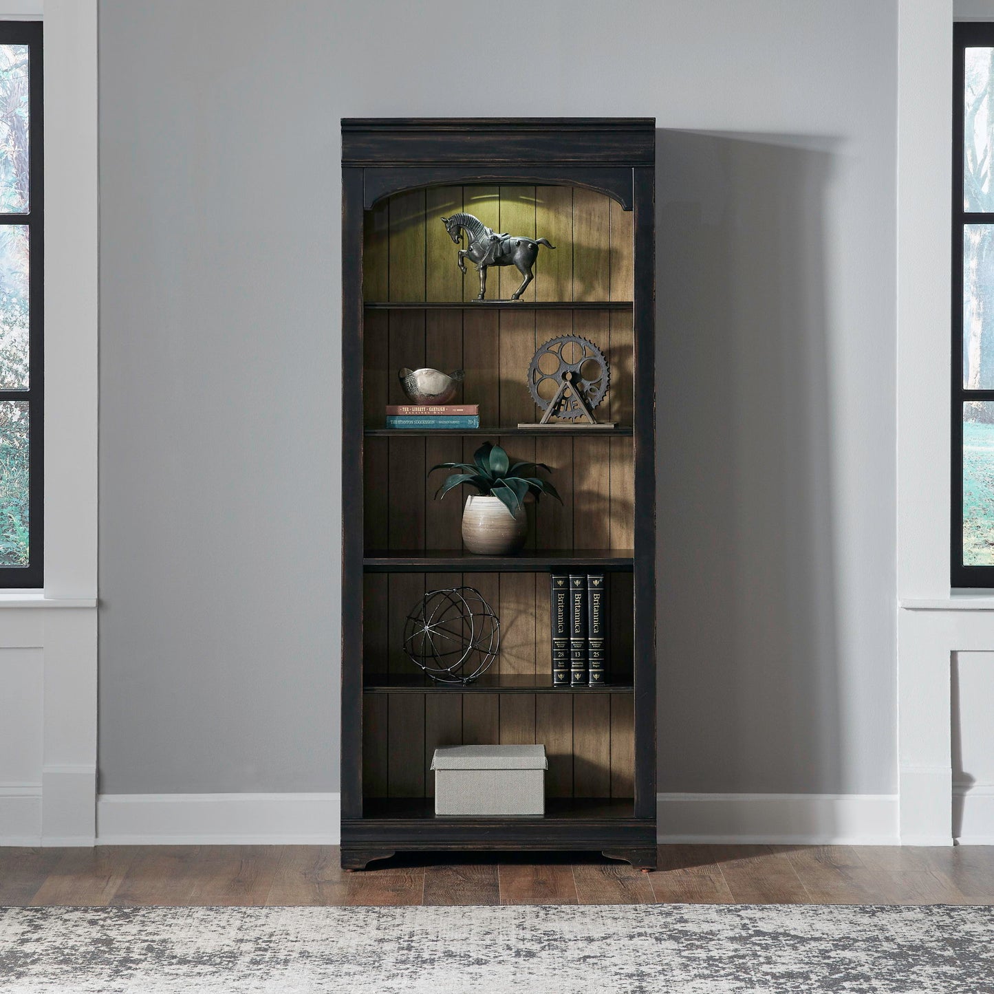 Meritage - Bunching Bookcase - Aged Charcoal