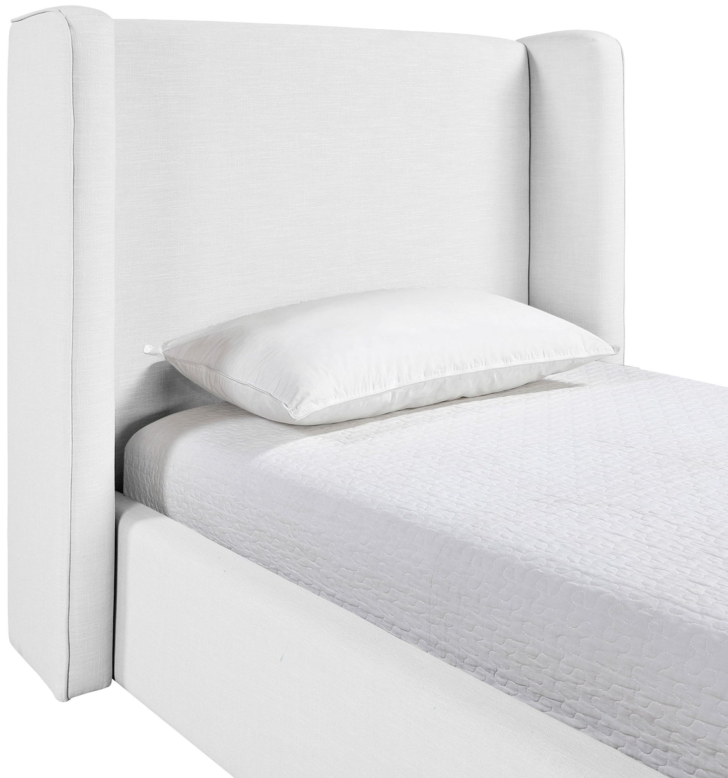 Kendall - Linen Textured Fabric Upholstered Bed