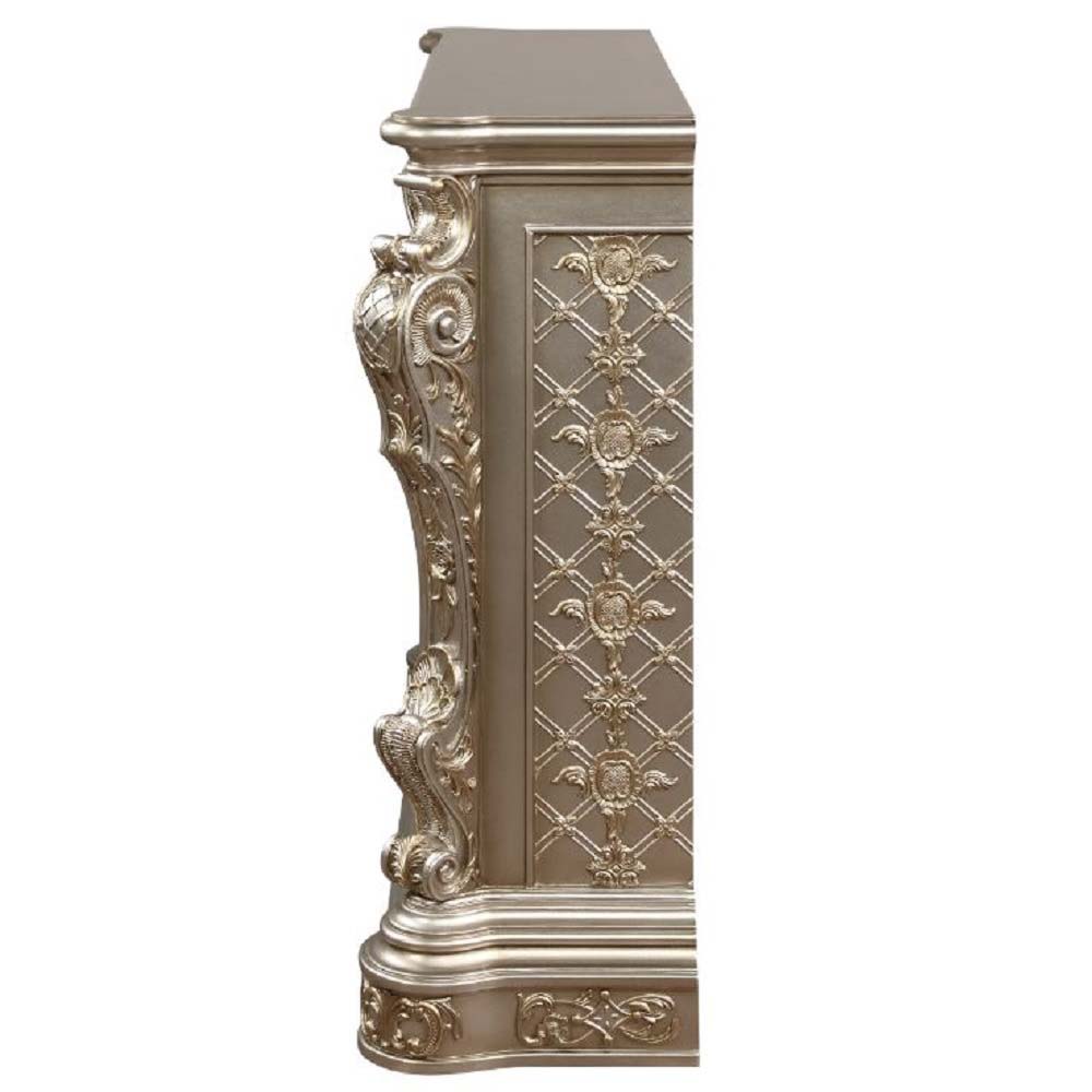 Danae - Fireplace - Antique Silver