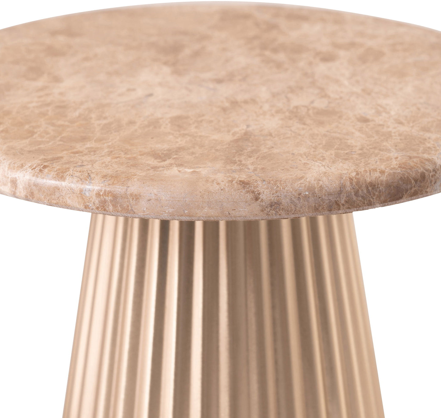 Cindra - Genuine Marble Top And Iron Base Table