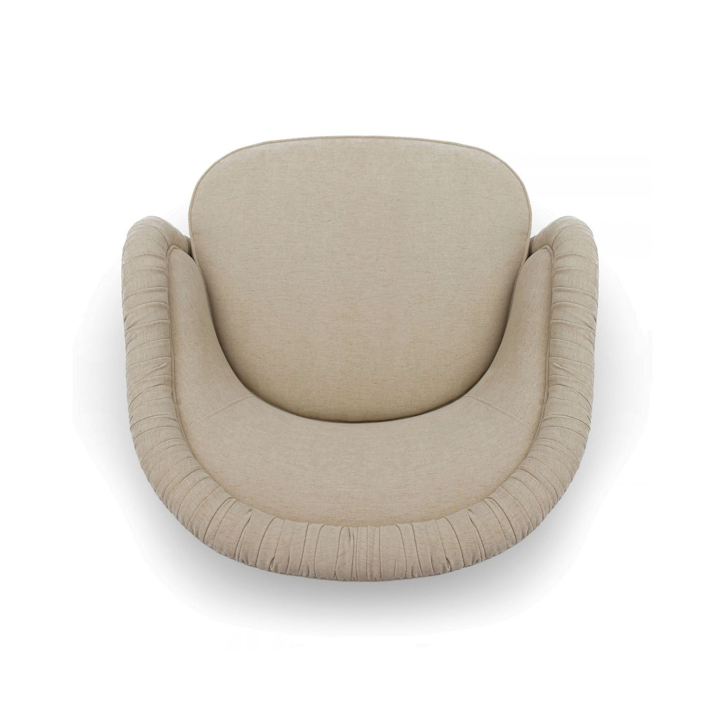 Pamela - Chenille Tassel Lounge Chair - Tan