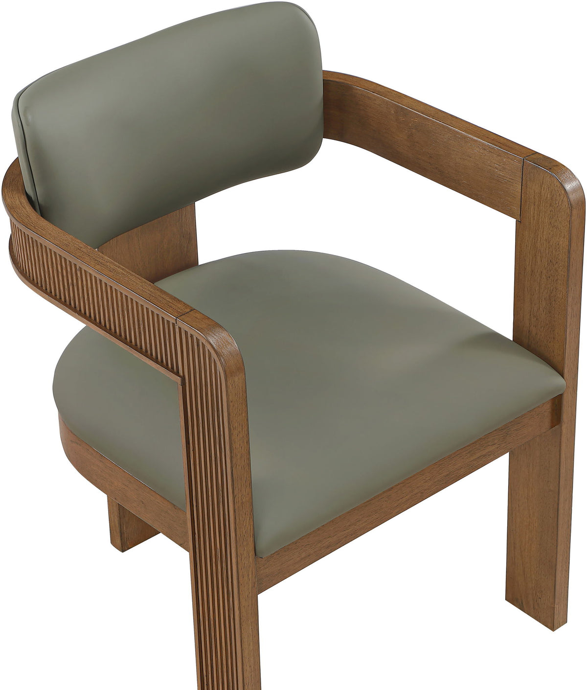 Sacha - Vegan Leather Upholstered Dining Chair With Brown Base (Set of 2)