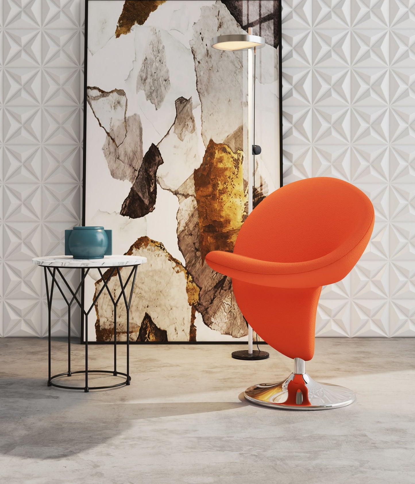 Manhattan Curl - Swivel Lounge Chair