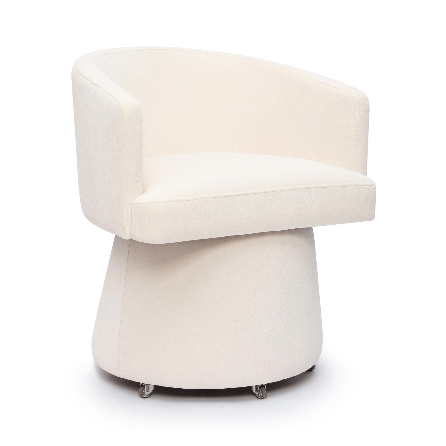 Kristen - Upcycled Chenille Rolling Desk Chair