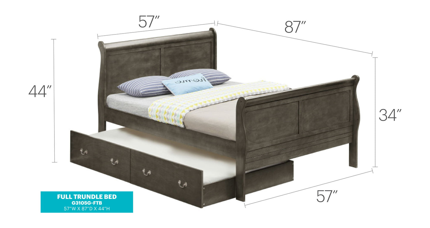 Glory Furniture - Louis Phillipe - Trundle Bed