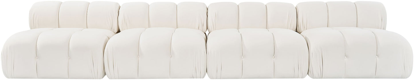 Orin - Velvet 4 Piece Modular Sofa