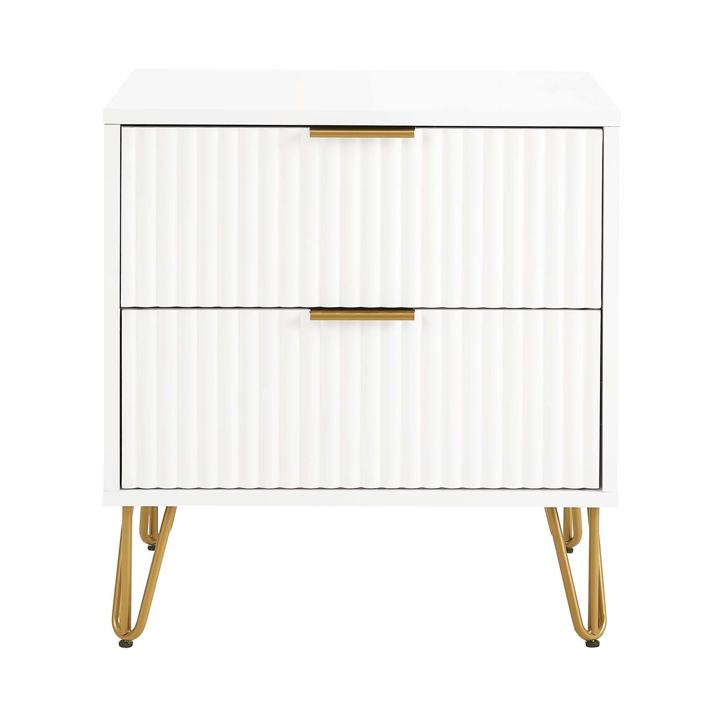 Manhattan Dumbo - Fluted 2-Drawer Nightstand