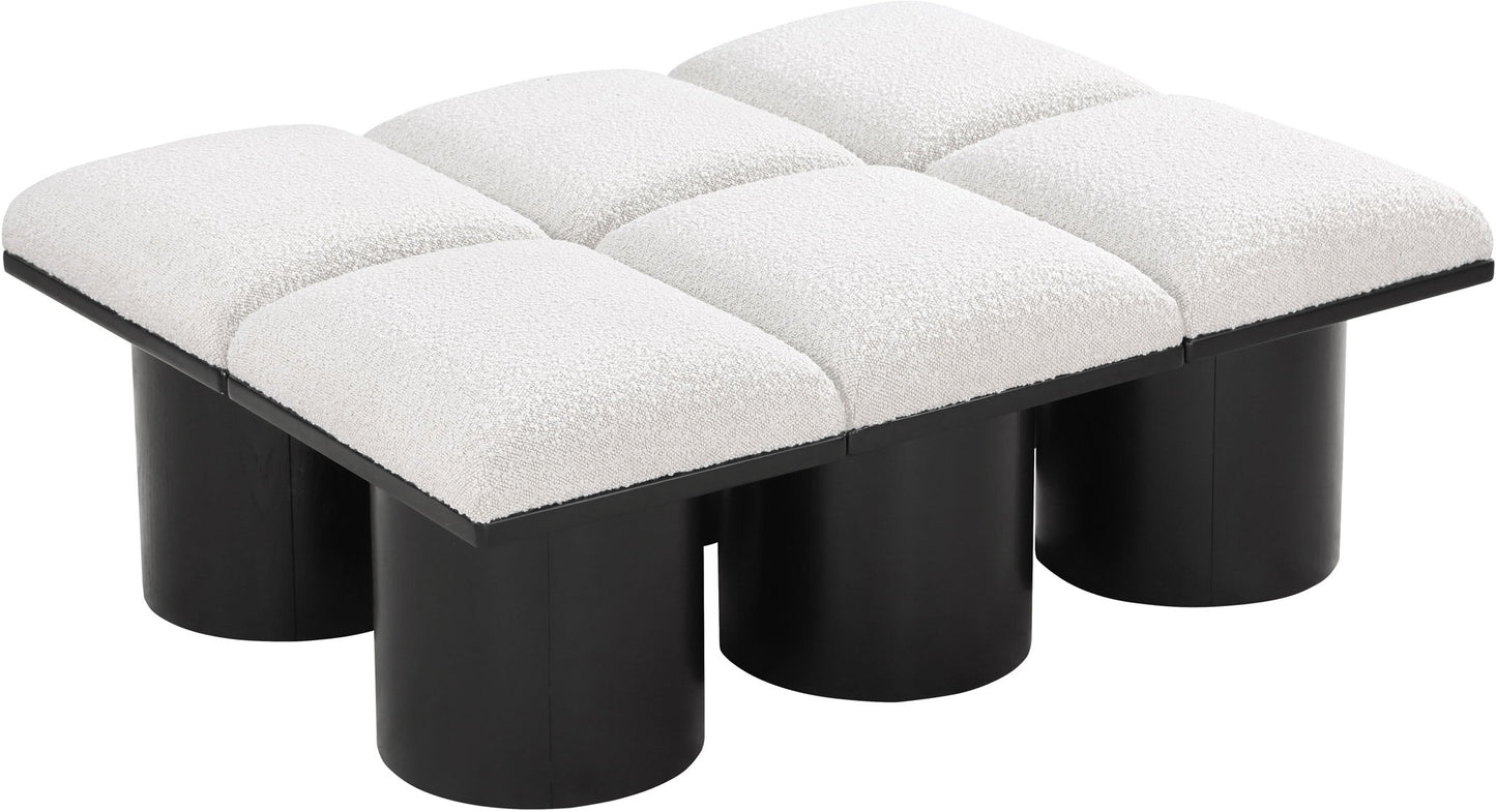 Pavilion - 6 Piece Modular Bench With Black Base