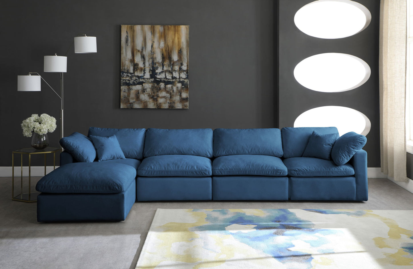 Plush - 5 Piece Modular Sectional