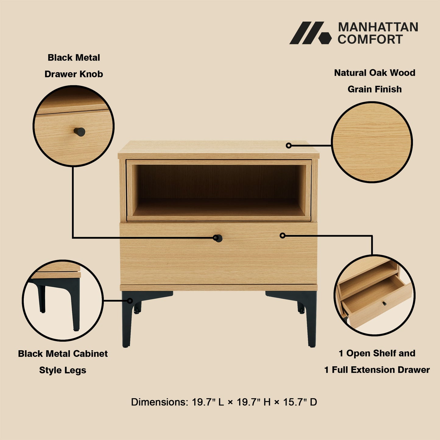 Manhattan Amara - Nightstand
