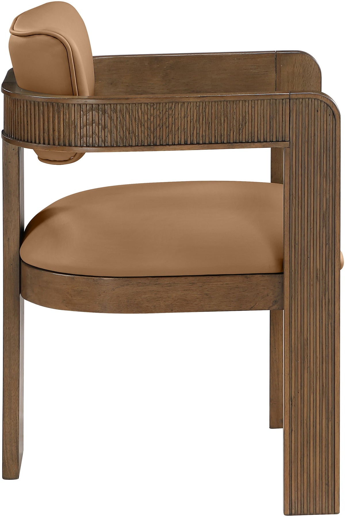 Sacha - Vegan Leather Upholstered Dining Chair With Brown Base (Set of 2)