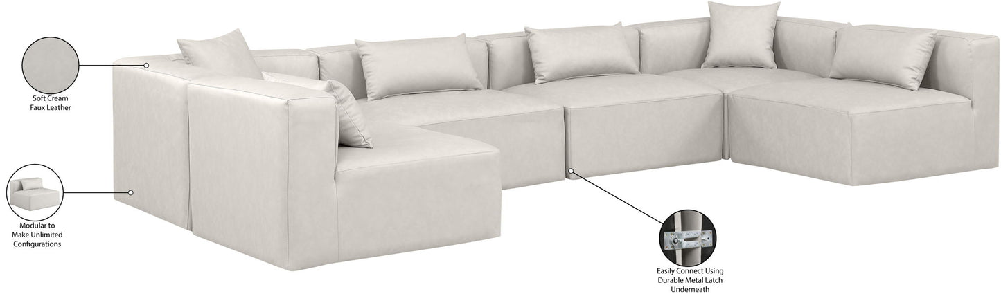 Cube - 6 Piece Modular Armless Sectional