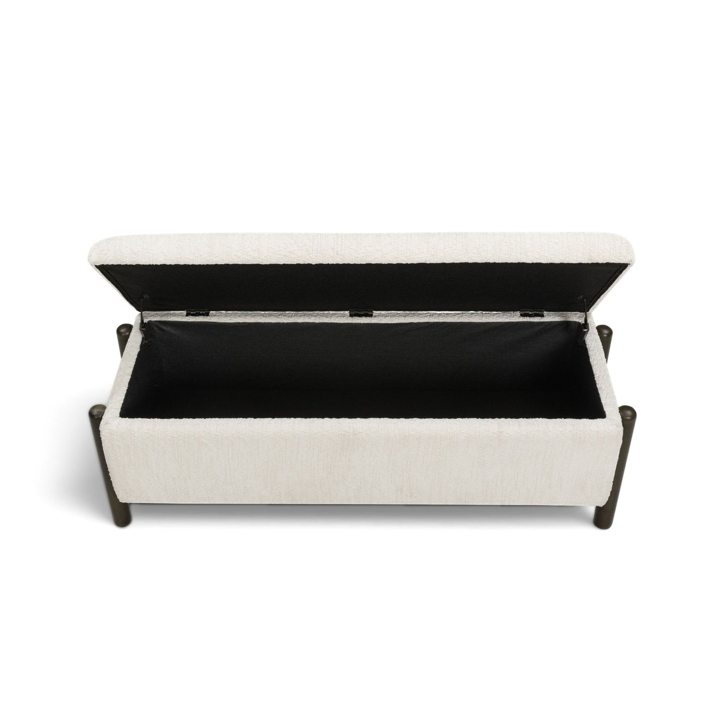 Abby - Nubby Fabric Storage Bench