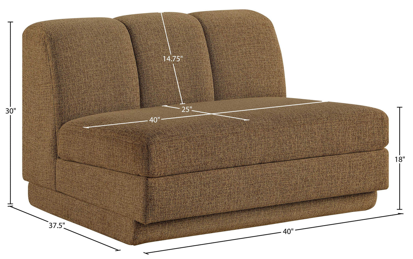 Modari - Fabric Upholstered Armless Chair