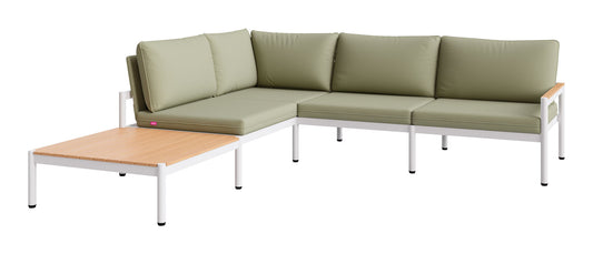 Lychee - Modular Sectional - Green / White