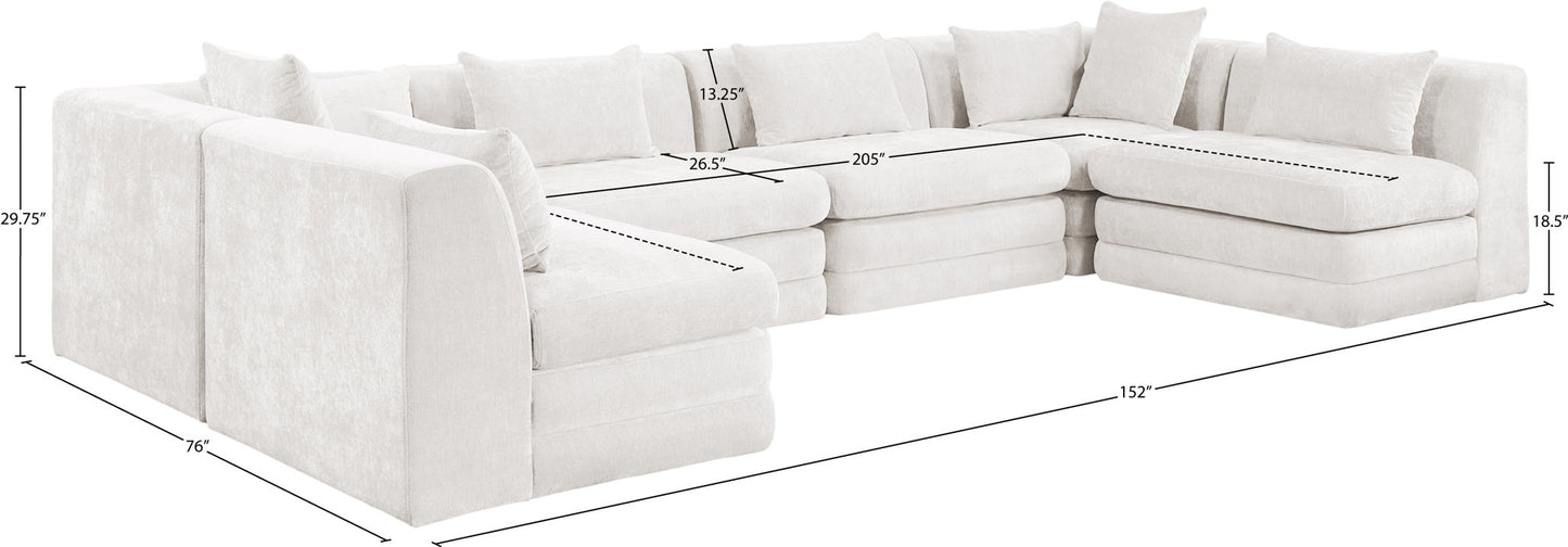 Stellar - 6 Piece Upholstered Modular Sectional