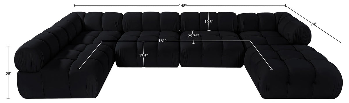 Orin - 6 Piece Modular Sectional (3 Modular Chairs, 2 Corner Chairs & Ottoman)