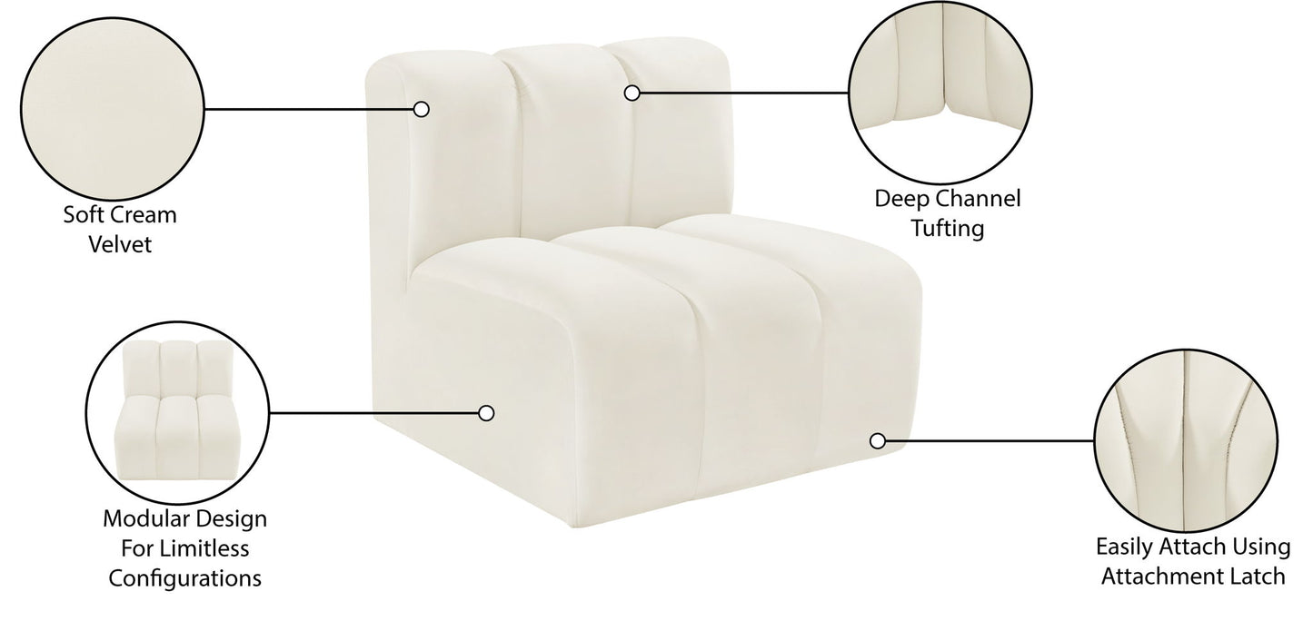 Arc - Velvet Straight Chair