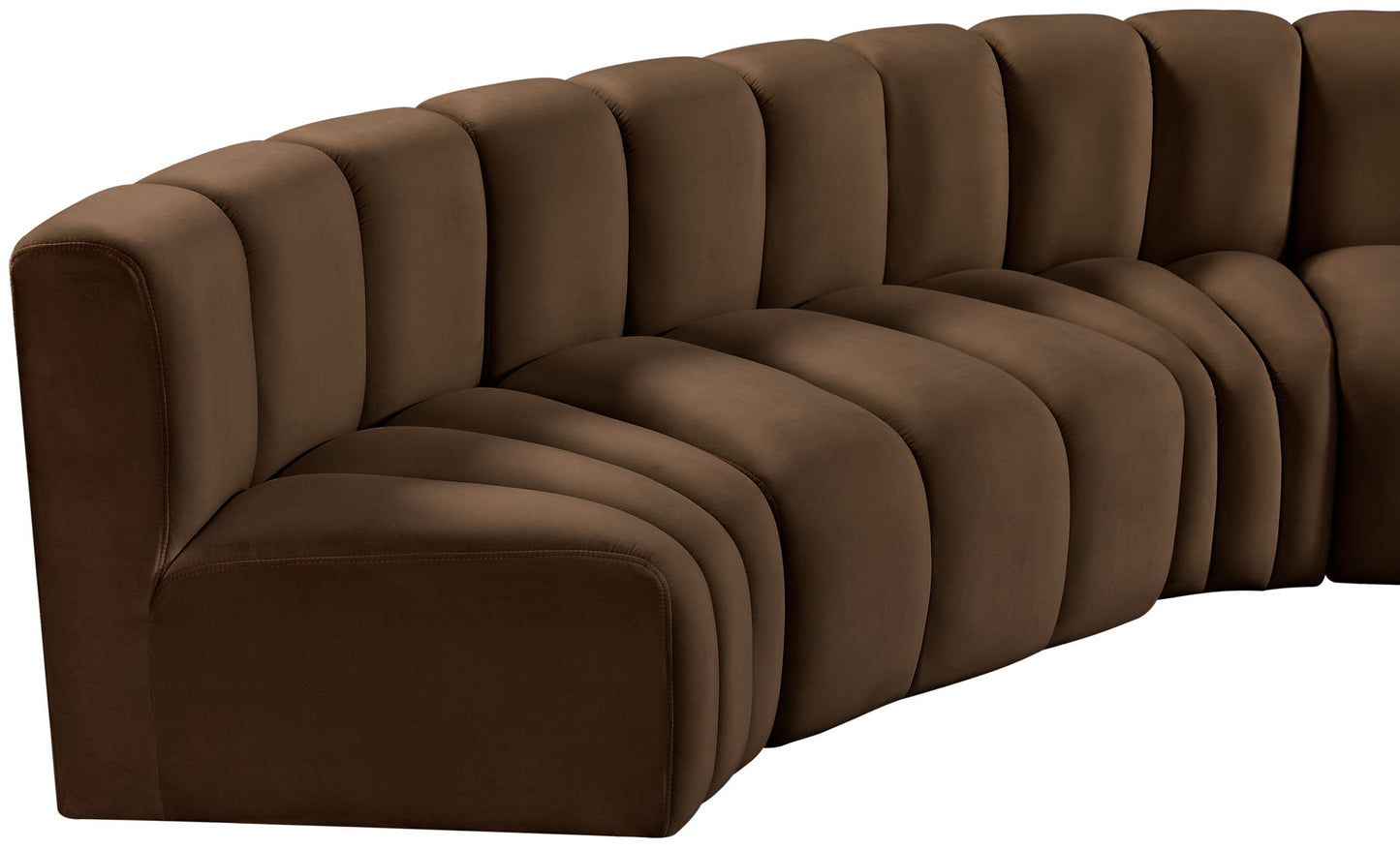 Arc - Velvet Modular U-Shaped Sectional