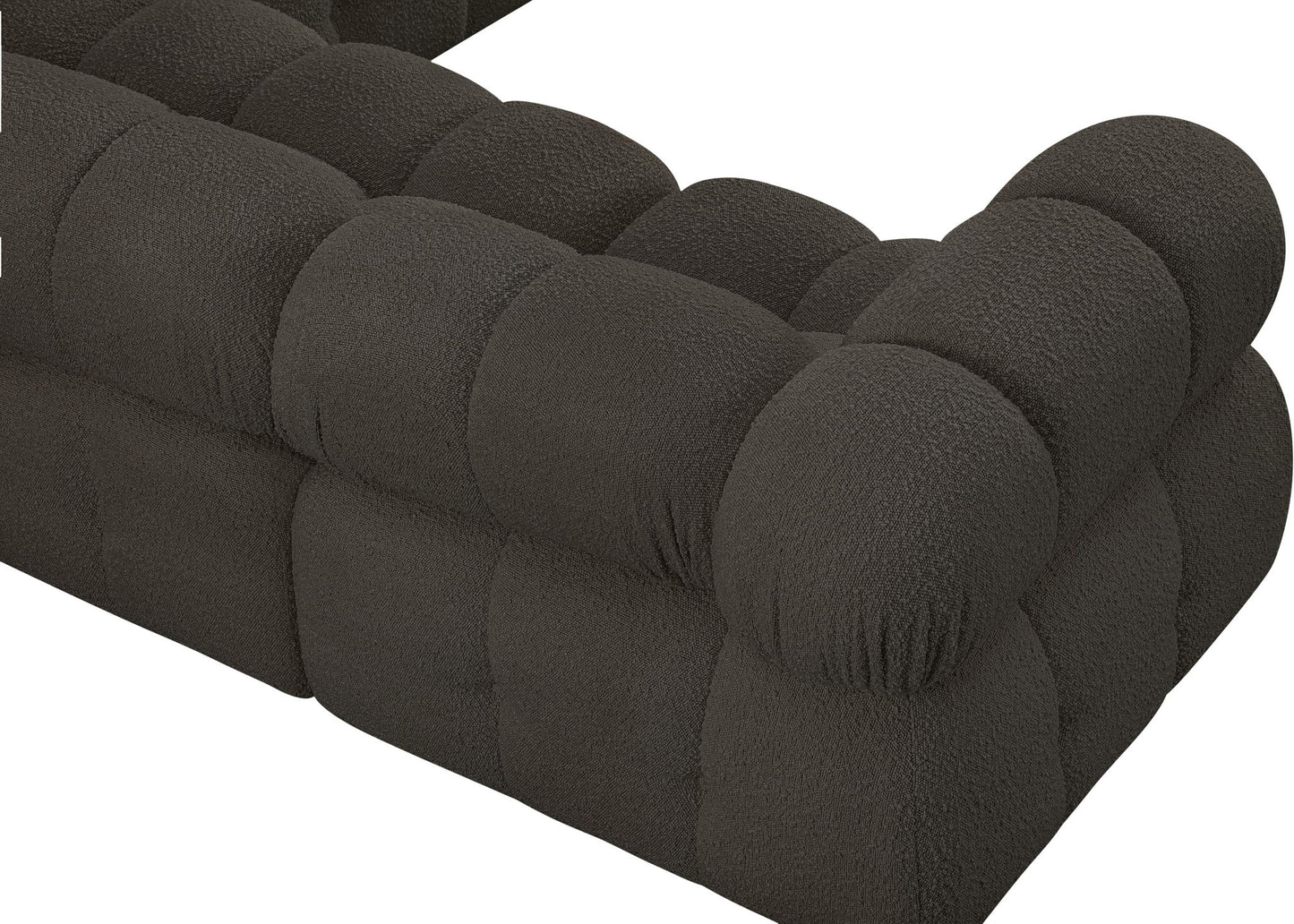 Ames - 7 Piece Boucle Fabric Modular Sectional