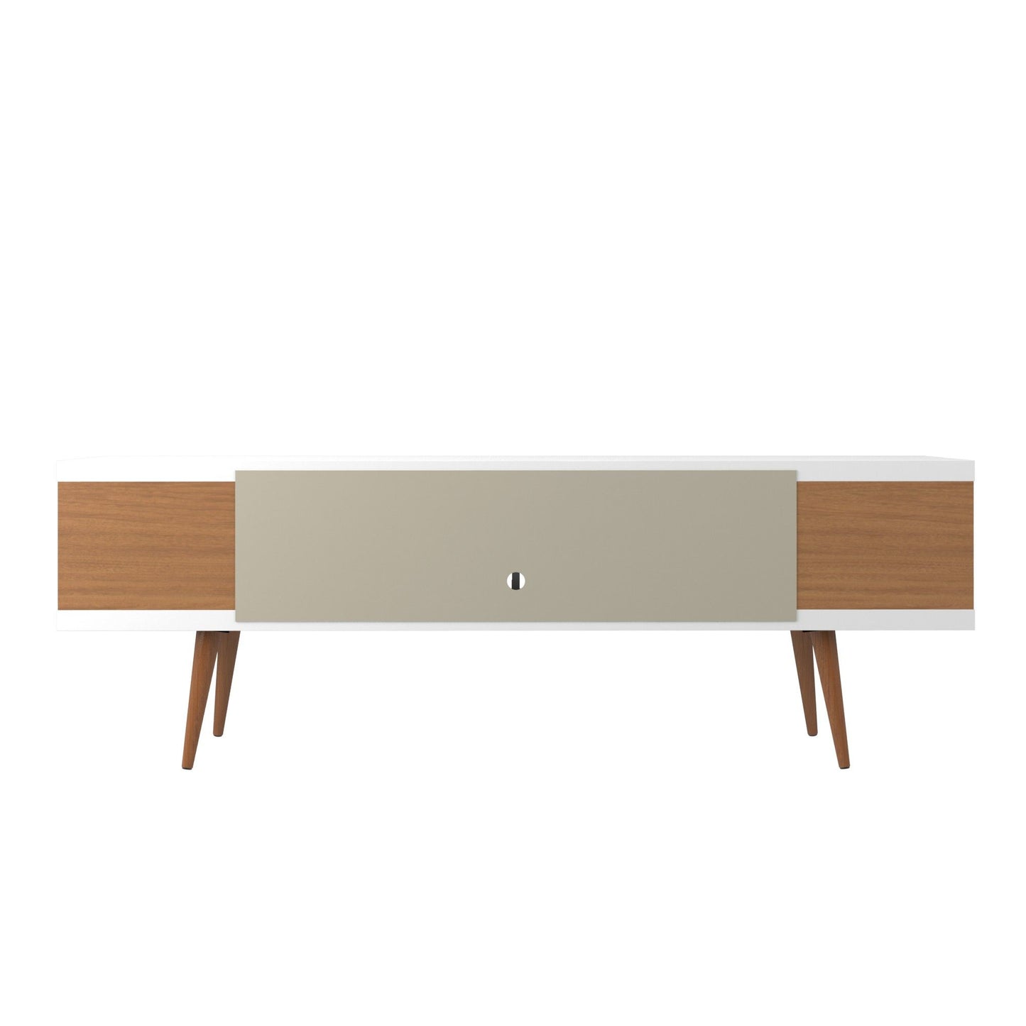 Manhattan Utopia - TV Stand - Maple Cream And White