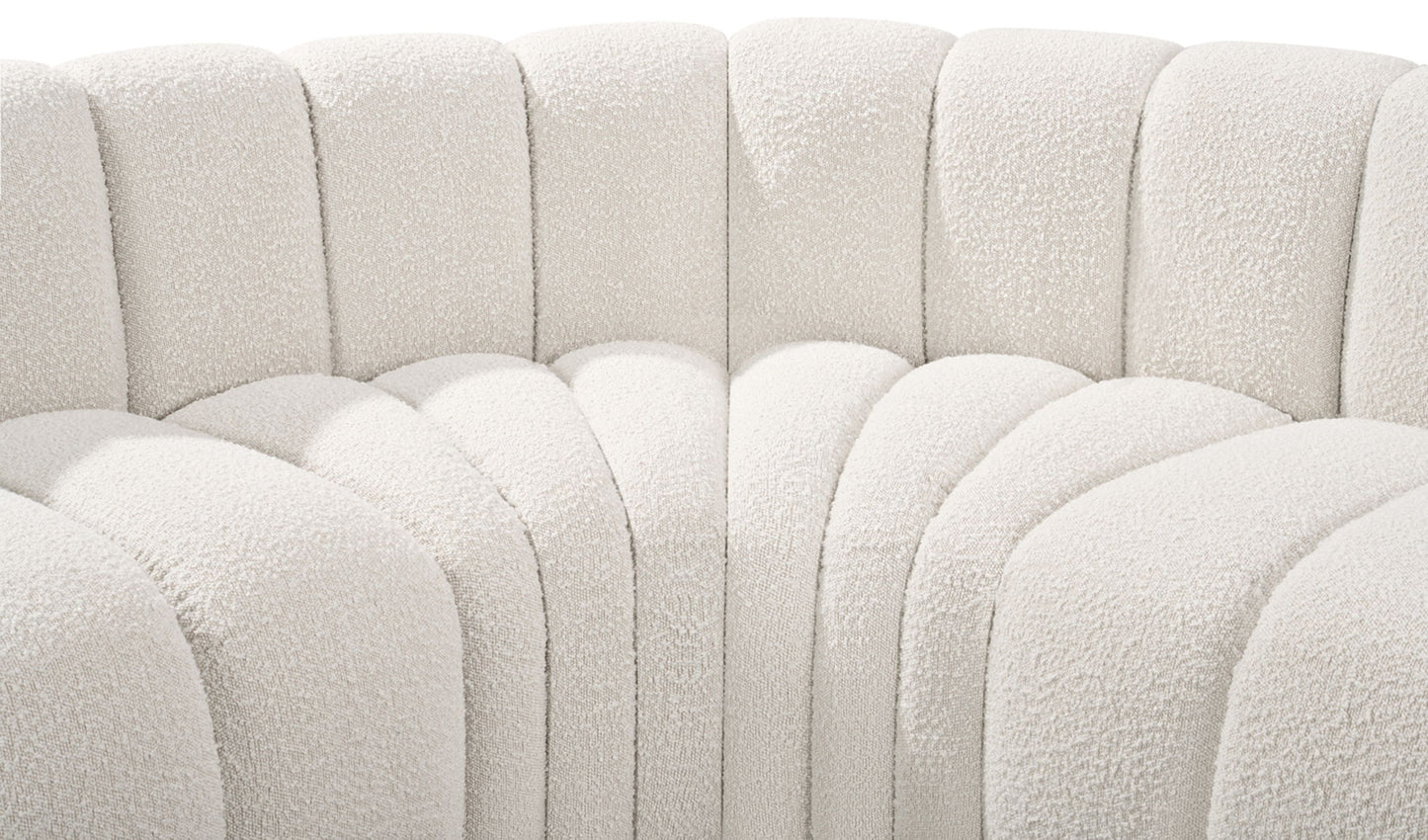 Arc - Boucle Fabric 4 Piece U-Shaped Modular Sofa