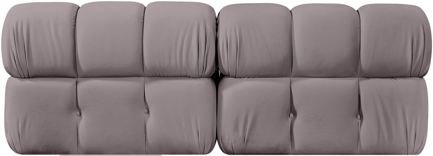 Orin - Velvet Performance Fabric Upholstered 2 Piece Modular Sofa