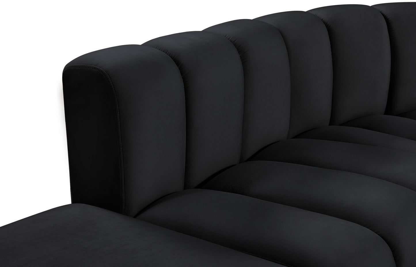 Arc - Velvet 7 Piece Corner Modular Sofa