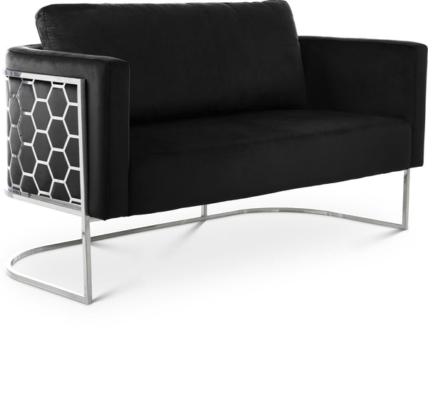 Casa - Loveseat with Chrome Legs