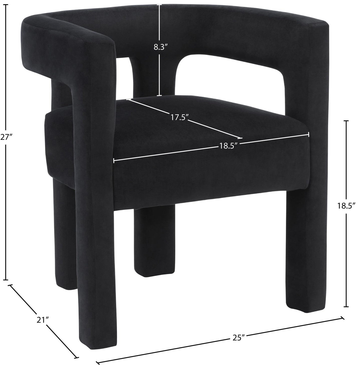 Athena - Velvet Dining Chair