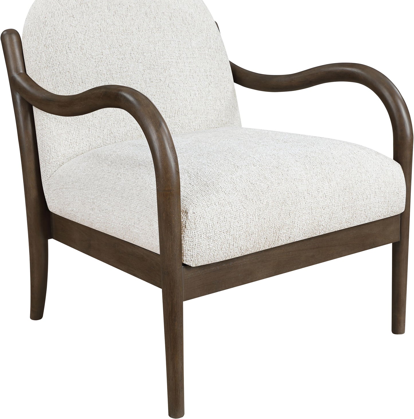 Helmsley - Performance Fabric Upholstered Accent Chair - Brown Frame