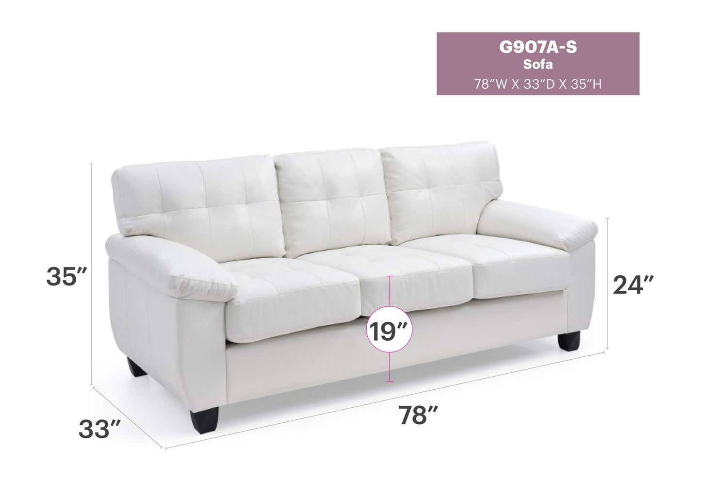 Glory Furniture - Gallant - Sofa