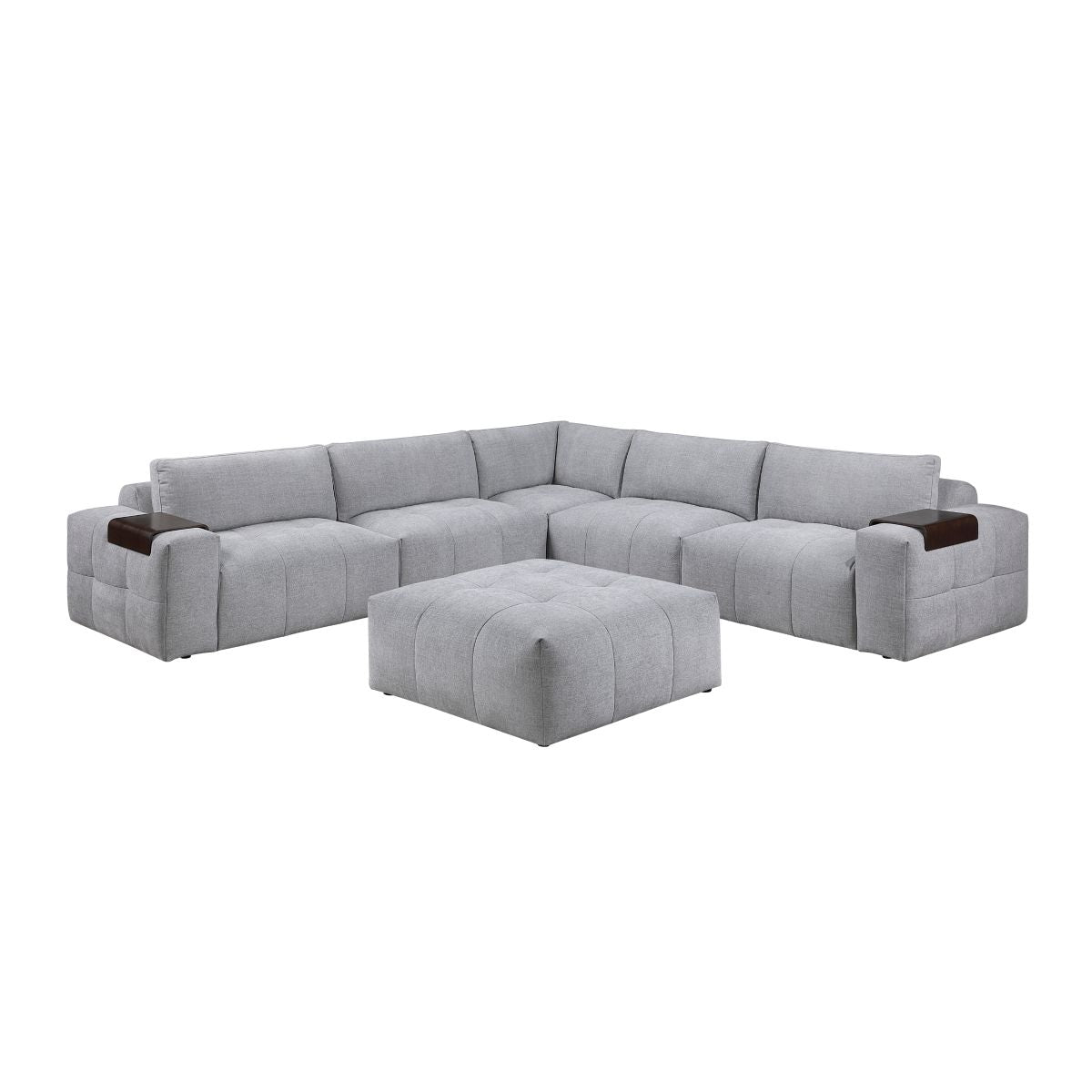 Tidal 6-Piece Modular Sectional with Ottoman